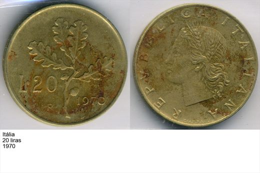 Italia - Lira 20 - 1970 - G6 A2 H07 L5C6