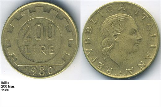 Italia - Lira 200 - 1980 - G5 A2 H05 L4C2