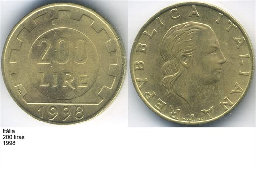Italia - Lira 200 - 1998 - G5 A2 H05 L5C2