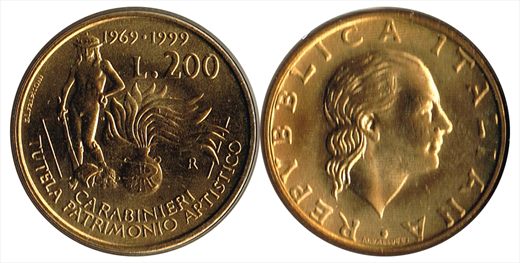 Italia - Lira 200 - 1999