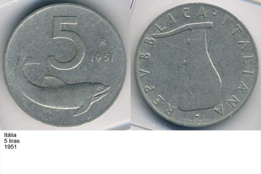 Italia - Lira 5 - 1951 - G6 A2 H07 L4C4