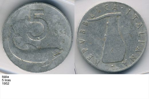Italia - Lira 5 - 1952 - G6 A2 H07 L4C5