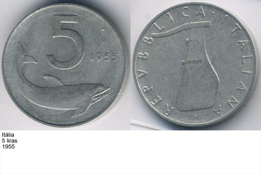 Italia - Lira 5 - 1955 - G6 A2 H07 L5C1