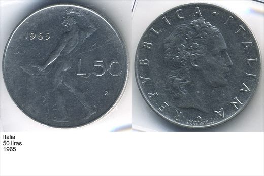 Italia - Lira 50 - 1965 - G5 A2 H05 L6C2