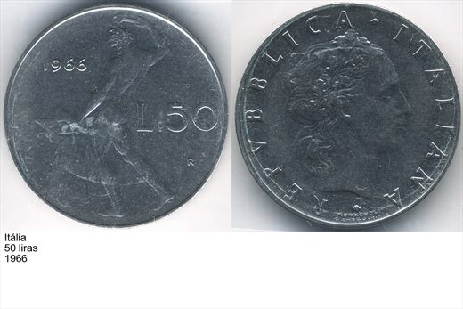 Italia - Lira 50 - 1966 - G5 A2 H05 L6C3