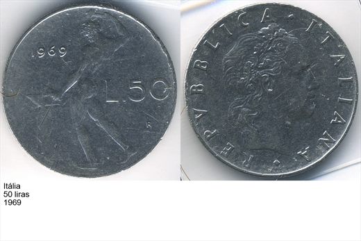 Italia - Lira 50 - 1969 - G5 A2 H05 L6C4