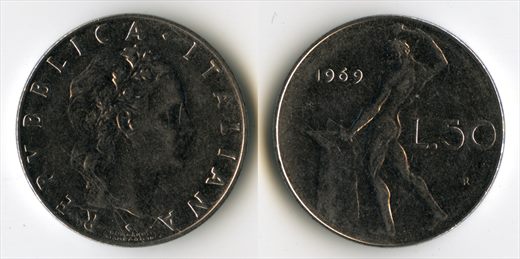 Italia - Lira 50 - 1969