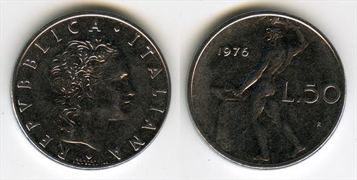 Italia - Lira 50 - 1976