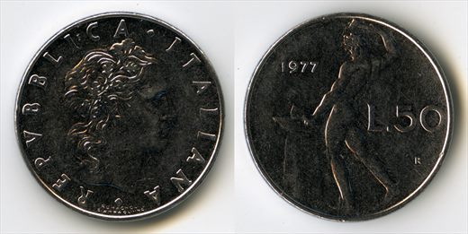 Italia - Lira 50 - 1977