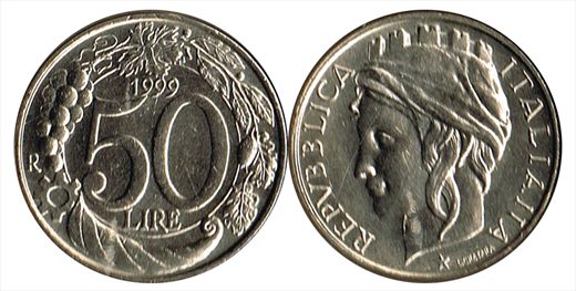 Italia - Lira 50 - 1999