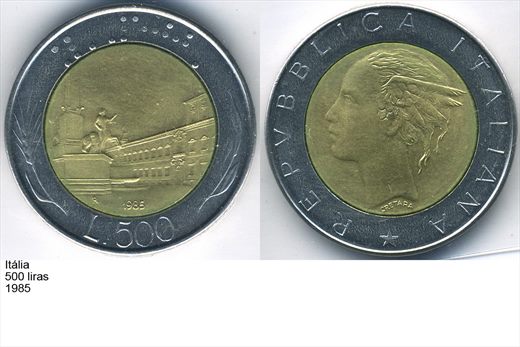 Italia - Lira 500 - 1985 - G5 A2 H05 L2C3