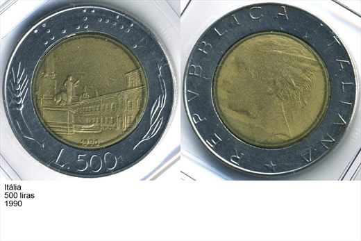 Italia - Lira 500 - 1990 - G5 A2 H05 L3C1