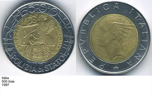 Italia - Lira 500 - 1997 - G5 A2 H05 L3C4