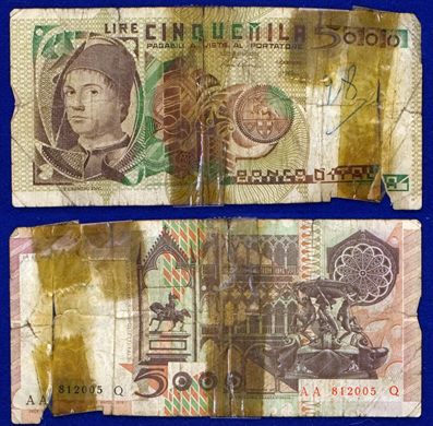 Italia - Lira 5000 - 1979-1983 serie AA