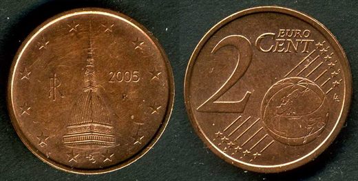 Italia - Euro Cent 2 - 2005