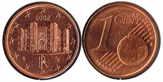 Italia - Euro Cent 1 - 2002