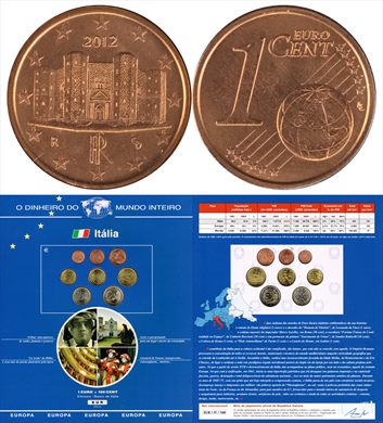 Italia - Euro Cent 1 - 2012 DMI