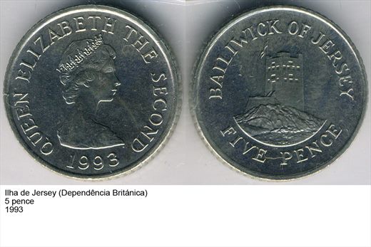 Ilha de Jersey - Penny 5 - 1993 - G6 A1 H01 L5C2