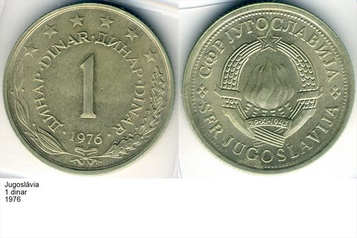 Jugoslavia - Dinar 1 - 1976 - G6 A3 H03 L3C3