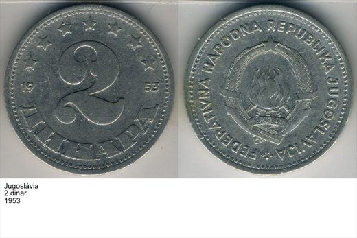 Jugoslavia - Dinar 2 - 1953 - G6 A3 H03 L2C4