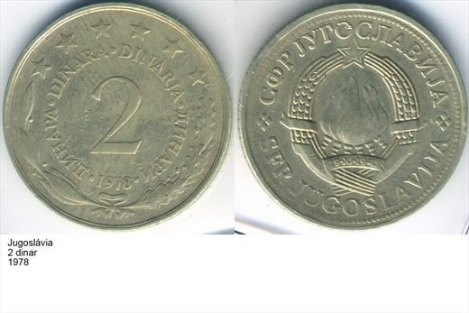 Jugoslavia - Dinar 2 - 1978 - G5 A3 H01 L2C2