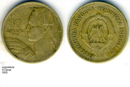 Jugoslavia - Dinar 10 - 1955 - G6 A3 H03 L2C5