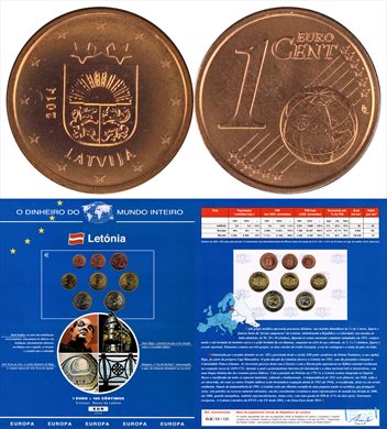 Letonia - Euro Cent 1 - 2014 DMI