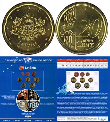 Letonia - Euro Cent 20 - 2014 DMI