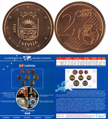 Letonia - Euro Cent 2 - 2014 DMI