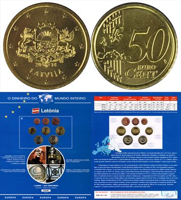 Letonia - Euro Cent 50 - 2014 DMI