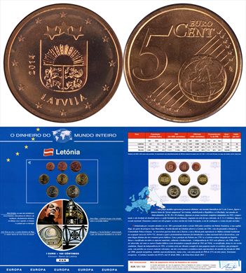Letonia - Euro Cent 5 - 2014 DMI