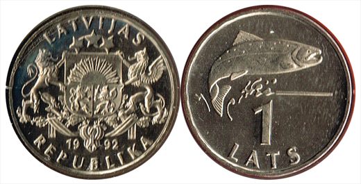 Letonia - Lats 1 - 1992