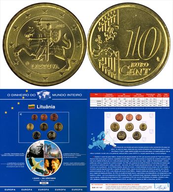 Lituania - Euro Cent 10 - 2015 DMI