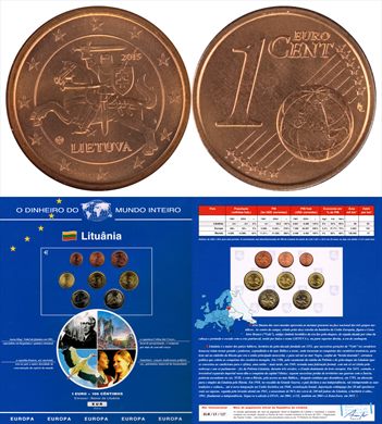 Lituania - Euro Cent 1 - 2015 DMI