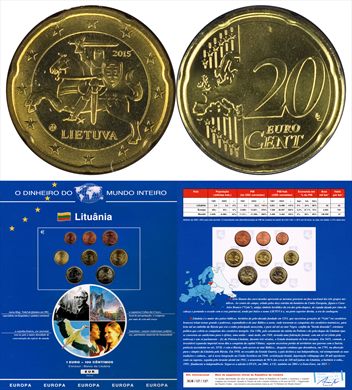 Lituania - Euro Cent 20 - 2015 DMI