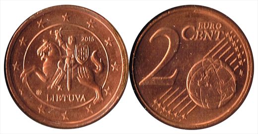 Lituania - Euro Cent 2 - 2015