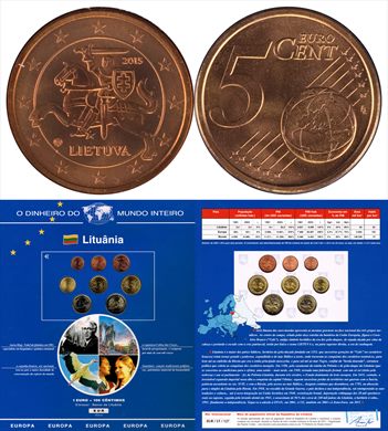 Lituania - Euro Cent 5 - 2015 DMI