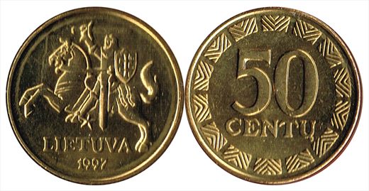 Lituania - Centas 50 - 1997