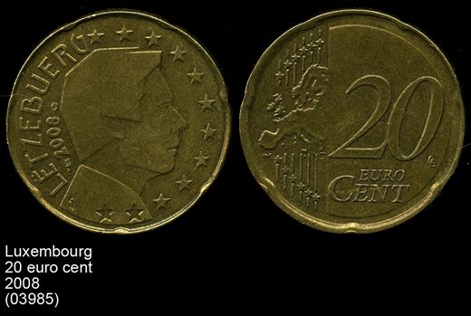 Luxemburgo - Euro Cent 20 - 2008