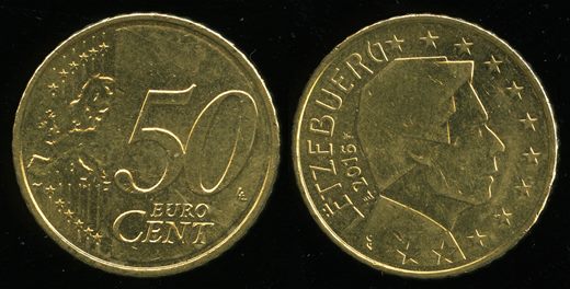 Luxemburgo - Euro cent 50 - 2016
