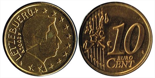 Luxemburgo - Euro Cent 10 - 2003