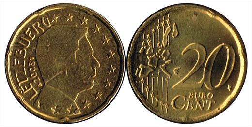 Luxemburgo - Euro Cent 20 - 2003