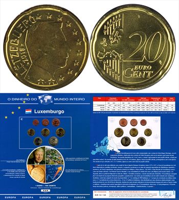 Luxemburgo - Euro Cent 20 - 2015 DMI
