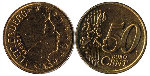 Luxemburgo - Euro Cent 50 - 2003