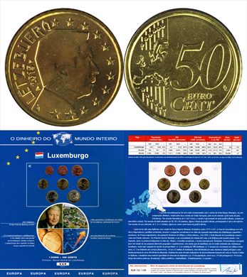 Luxemburgo - Euro Cent 50 - 2015 DMI
