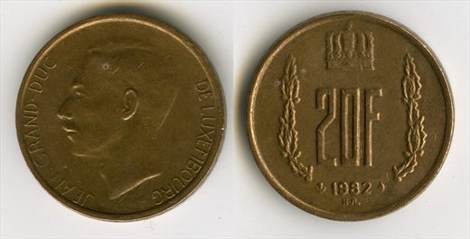 Luxemburgo - Franco 20 - 1982
