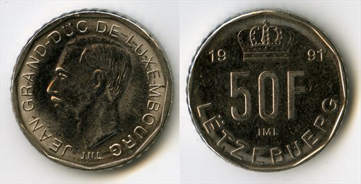 Luxemburgo - Franco 50 - 1991