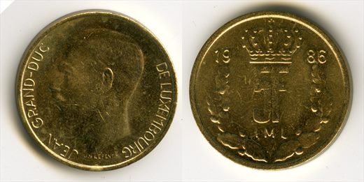 Luxemburgo - Franco 5 - 1986