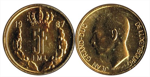 Luxemburgo - Franco 5 - 1987
