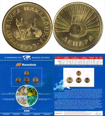 Macedonia - Denar 5 - 1993 DMI